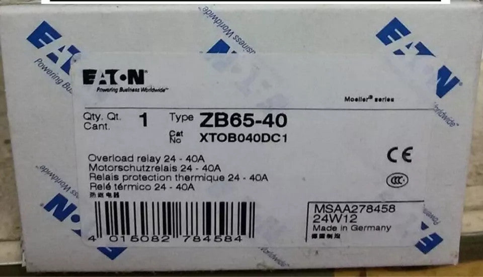 1PC Brand New EATON MOELLER ZB65-40 Overload Relay 24-40A