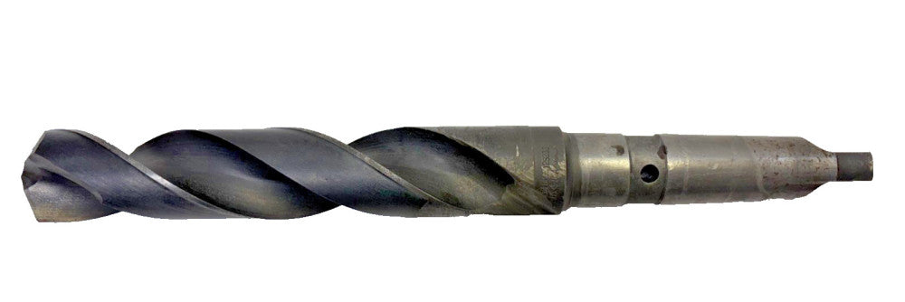 CLE-FORGE 1-1/4" HSS MORSE TAPER 2 FLUTE DRILL BIT OAL 13-1/2", PART # 125235