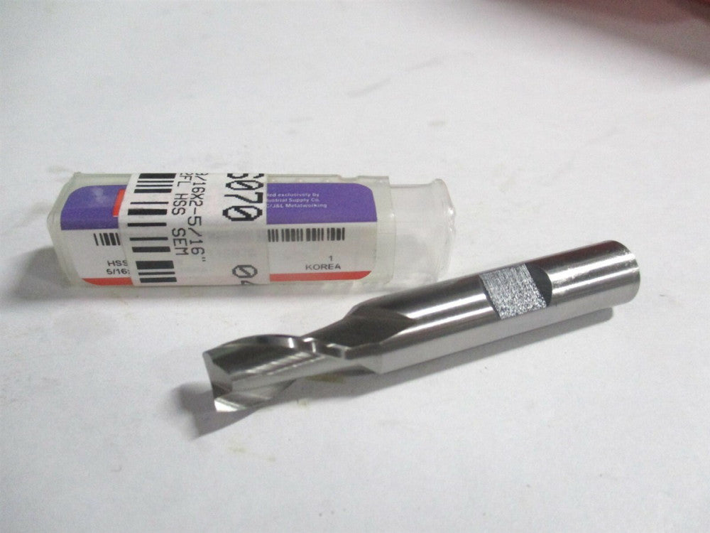 (E1030020) 5/16" x 9/16" x 3/8" x 2-5/16" OAL 2 Flute HSS Square End Mill 