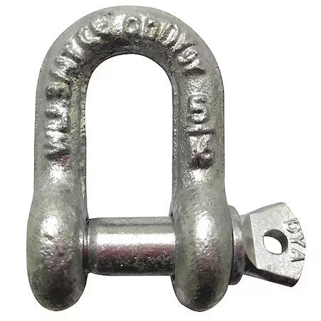 Zoro Select 55Ay04 Anchor Shackle,6,500 Lb,Carbon Steel