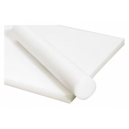 Zoro Select 1Nln1 White Acetal Copolymer Sheet Stock 12" L X 12" W X 1.000"