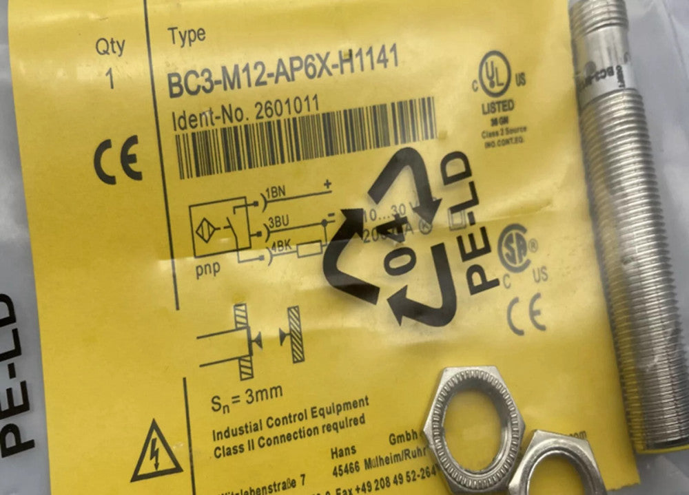 NEW Turck BC3-M12-AP6X-H1141 2601011 Capacitive Sensor BC3M12AP6XH1141 Threaded