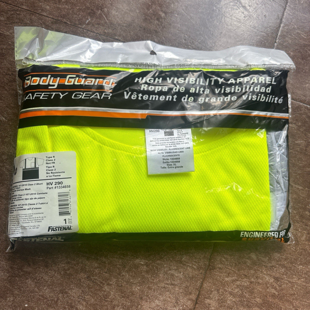 Body Guard Safety Gear Hv290 High Visibility Mesh Saftey Shirt Size XL New NWT