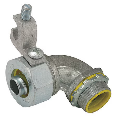 Raco 3546-3 Conduit Fitting Connector, 1-1/2 In, Threaded, Steel, Electro Zinc