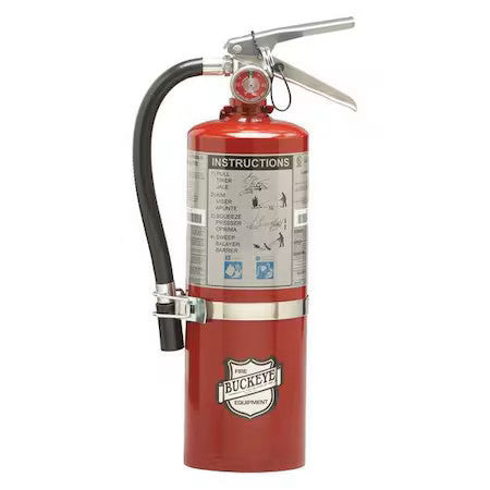 Buckeye Fire Equipment 13514 Fire Extinguisher, 5.5 Lb Capacity, Class Bc ,Ul
