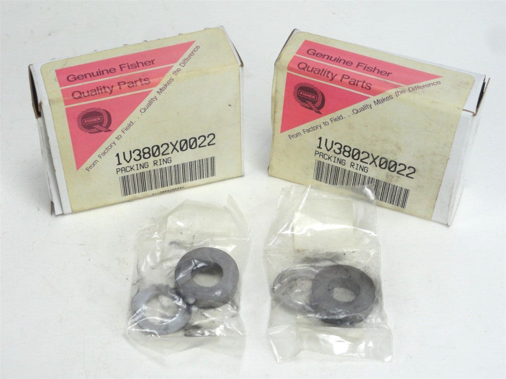 (Lot of 2) Genuine Fisher Qualitity Parts 1V3802X0022 Packing Ring (NEW in BOX)
