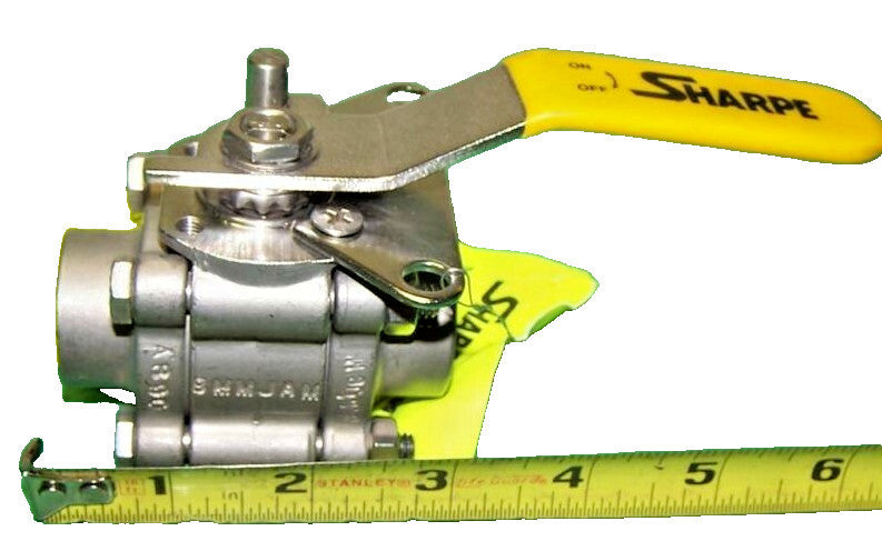 New Sharpe 1/2" Weld-End Stainless Steel Ball Valve  F99 A890