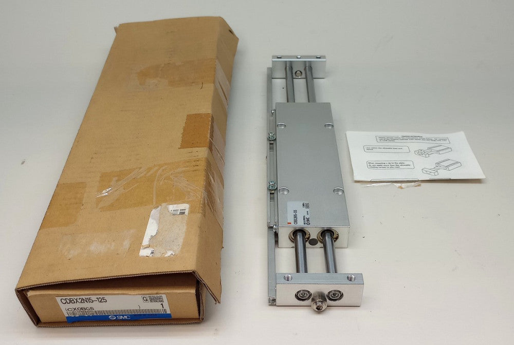 SMC CDBX2N15-125 Slide Cylinder CX2 Series Double Rod 125mm Stroke