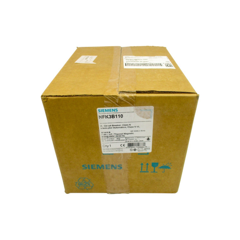 SIEMENS NFK3B110 3VL3511-1KN30-0AA0 480V 110A NSFS