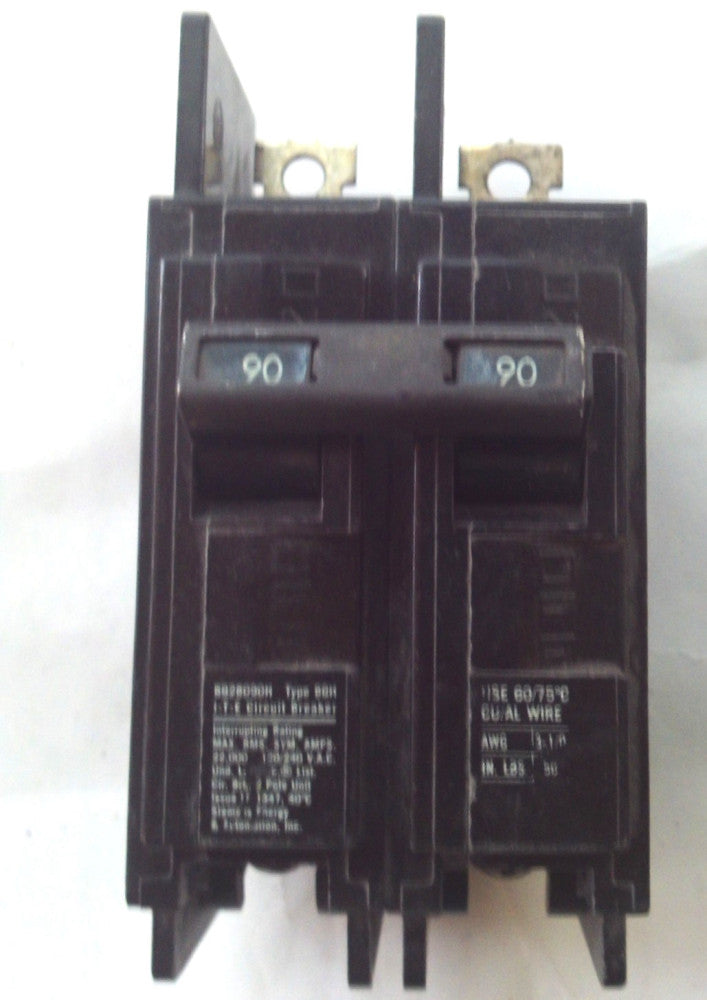 I-T-E BQ2B090H  90A / 90 Amp 2 Pole Circuit Breaker, Type BQH