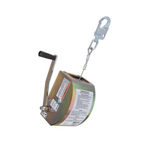 Honeywell Miller 8440-Z7/60Ftbr Winch Unit,Silver,Manual,Steel