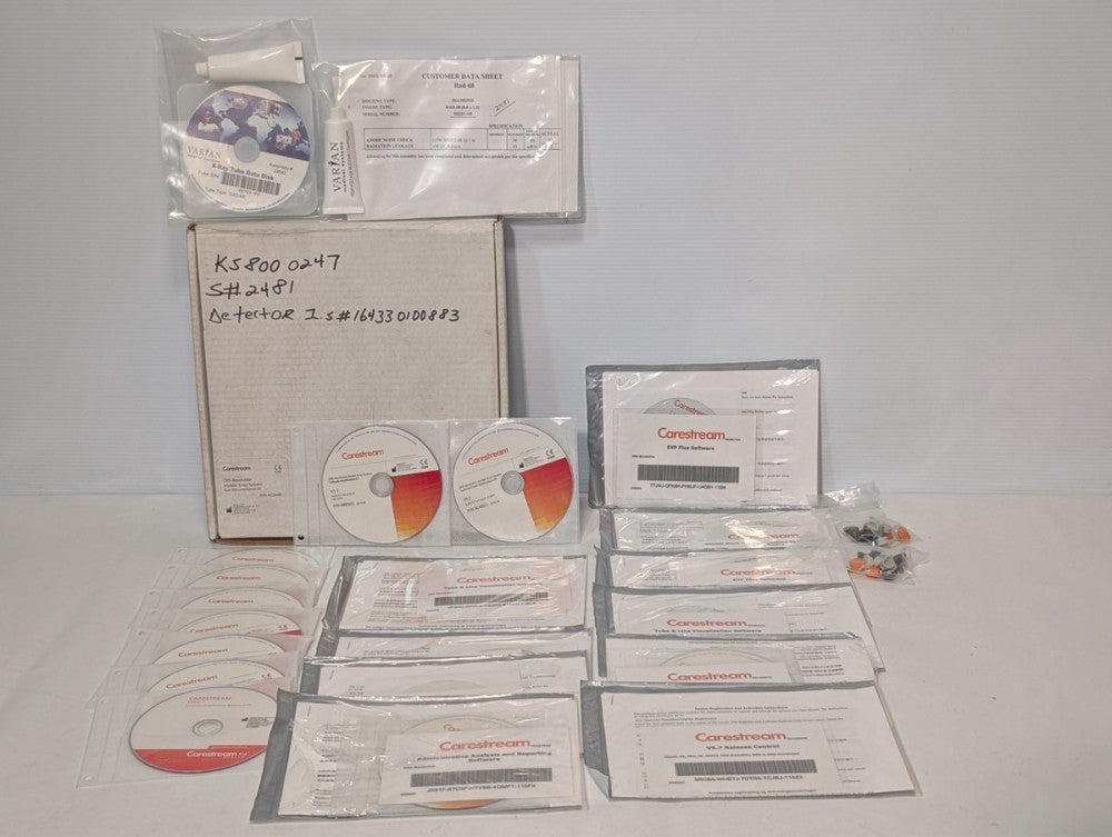 Carestream DRX-Revolution AC2660 User Documentation Kit w/V5.7 Software