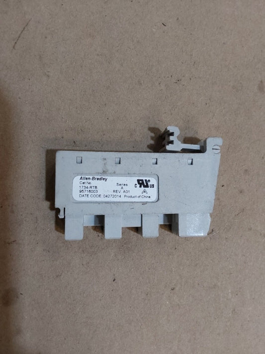 1X Used Allen Bradley 1734-RTB Ser A Rev A01 Terminal Block