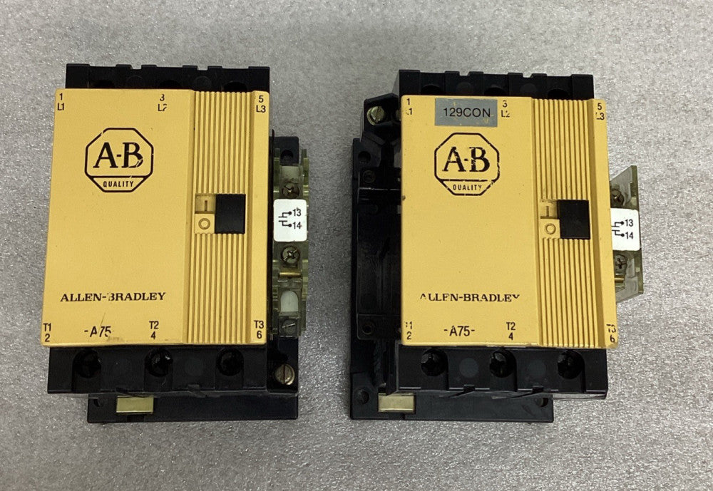 ALLEN BRADLEY CONTACTOR 100-A75N*3 SER C