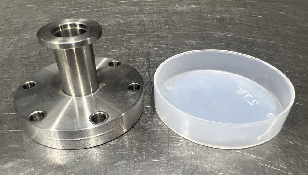 Nos MDC Mfg. Inc? Vacuum Flange Fitting Stainless Steel. See Pics For Dimensions