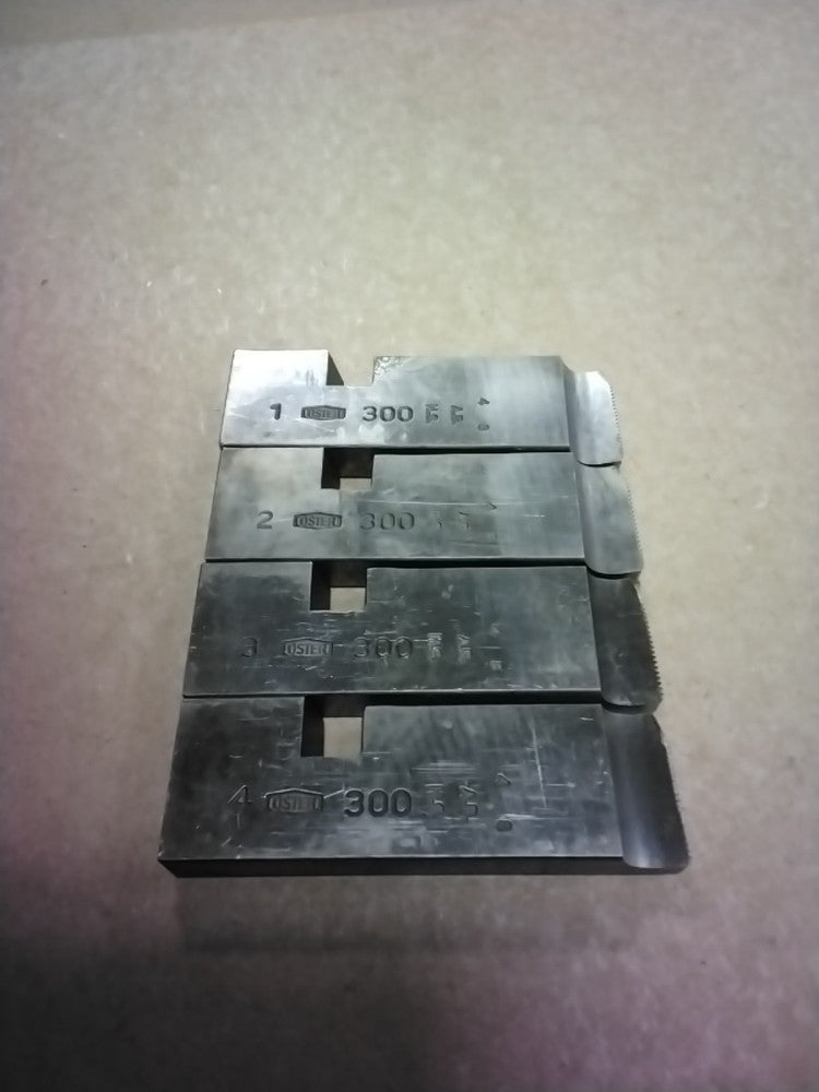 OSTER 300 SERIES 1/8" PIPE DIE SET #1, 2, 3, 4