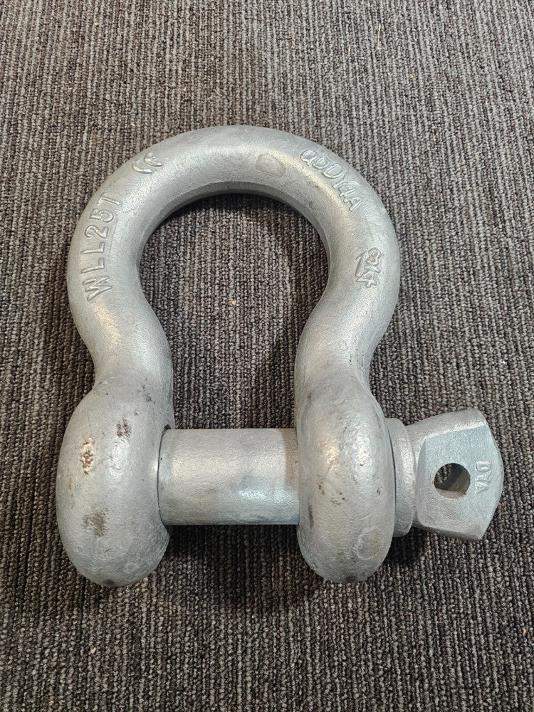 Screw Pin Shackle  1-3/4” WLL 25T Clevis Rigging Strap Large Crane Anchor QDDY4A