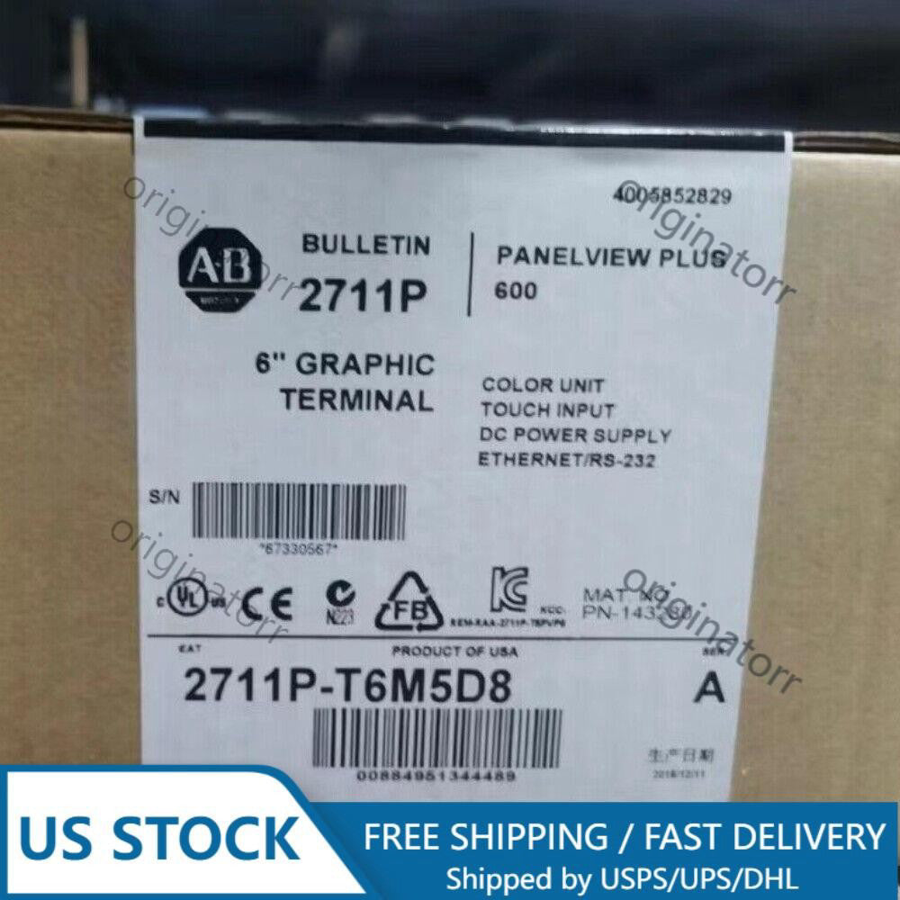 NEW Factory Sealed Allen-Bradley 2711P-T6M5D8 PANELVIEW PLUS 600  US Free Tax