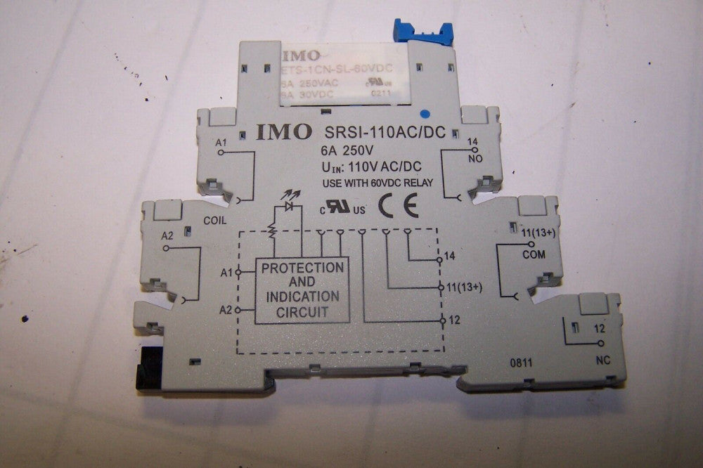 IMO SRSI-110AC/DC TERMINAL BLOCK W/ RELAY ETS-1CN-SL-60VDC