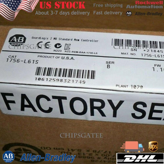 1756-L61S  NEW ALLEN BRADLEY GUARDLOGIX CONTROLLER MODULE 1756L61S US Free Tax