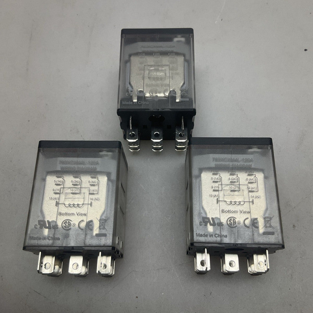 3 Pack Schneider 783XCXM4L-120A Electric General Purpose Relay 15 Amp 150 VAC