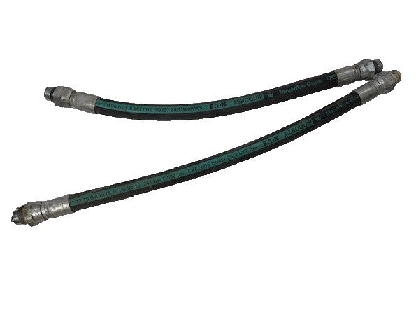 AEROQUIP HYDRAULIC HOSE 3500PSI 2 1/4FT &2FT 100R16S (LOT OF 2)