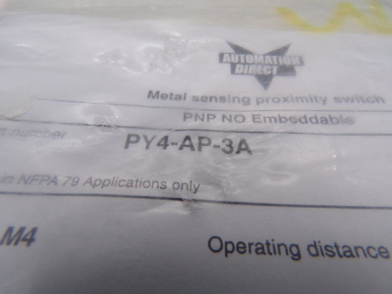 AUTOMATION DIRECT PY4-AP-3A SENSOR