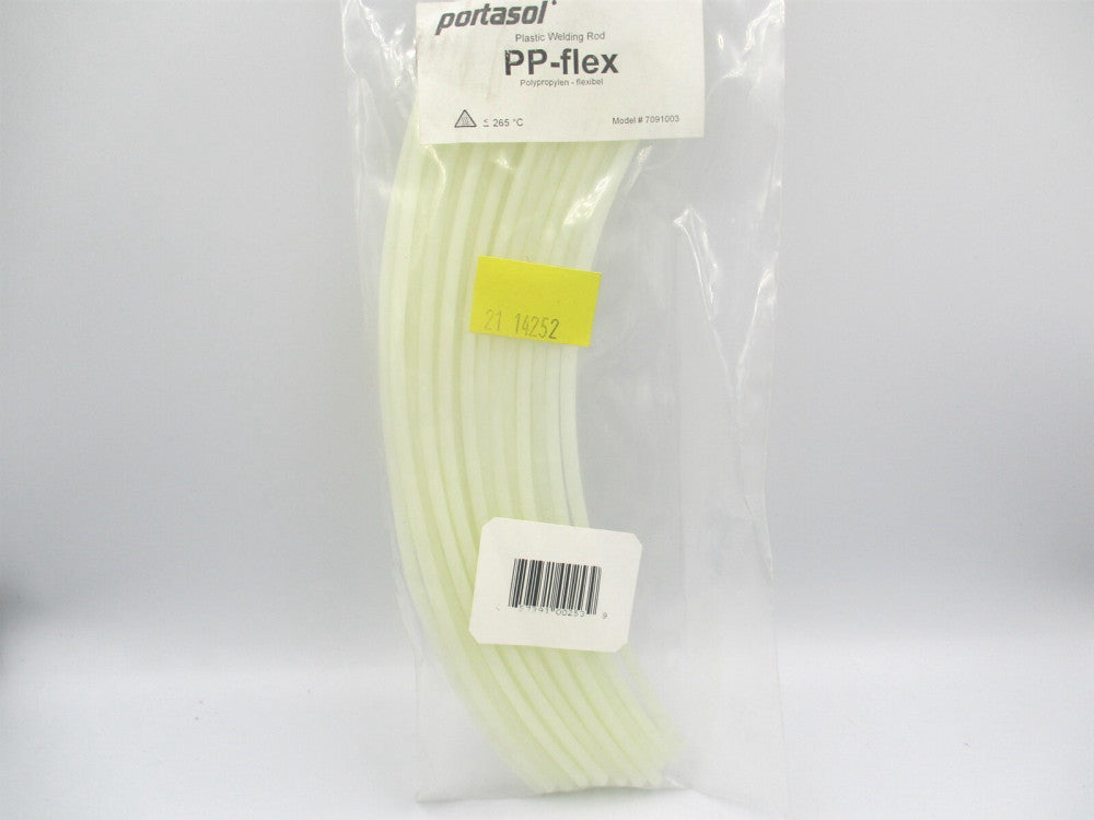 Portasol (7091003) 8 Inch Extruded PP Flex Natural Plastic Welding Rods - 25ct.