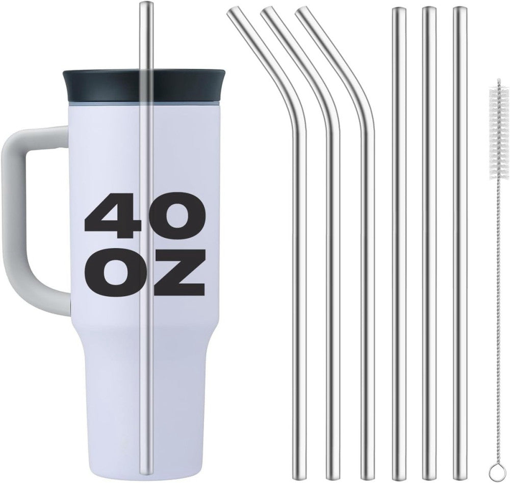 Stainless Steel Straws for Owala 3x Straight & Bent, 
