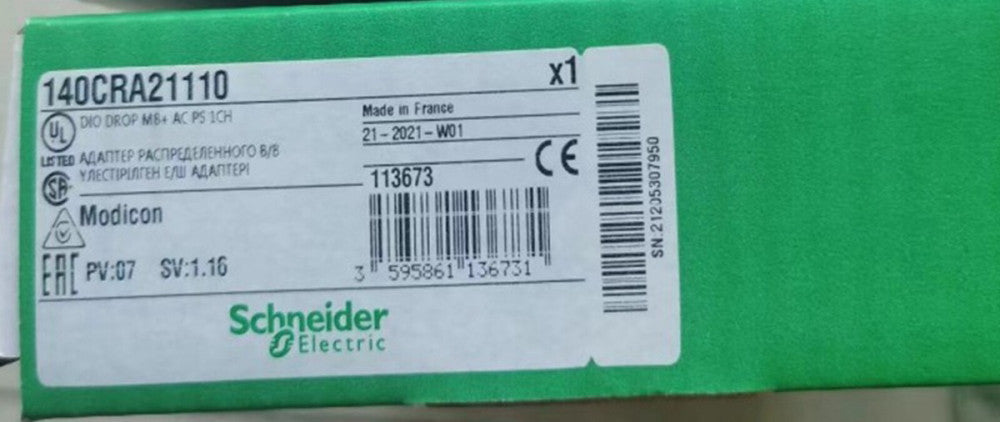 One Brand New Schneider Electric Modicon 140CRA21110 140-CRA-211-10