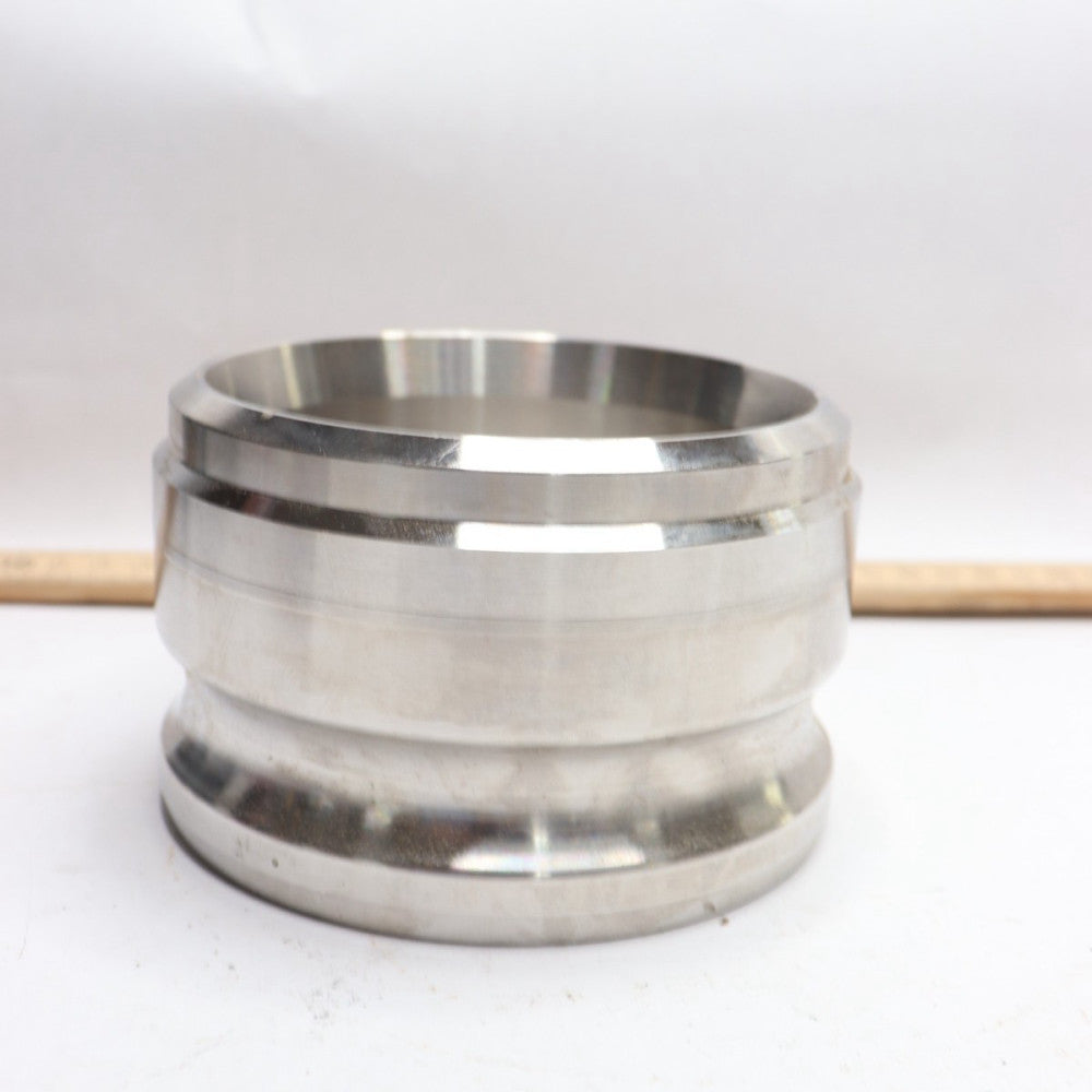 PT Cam And Groove Adapter X Butt Weld Stainless Steel 4" 64604017 - 40AWB-4
