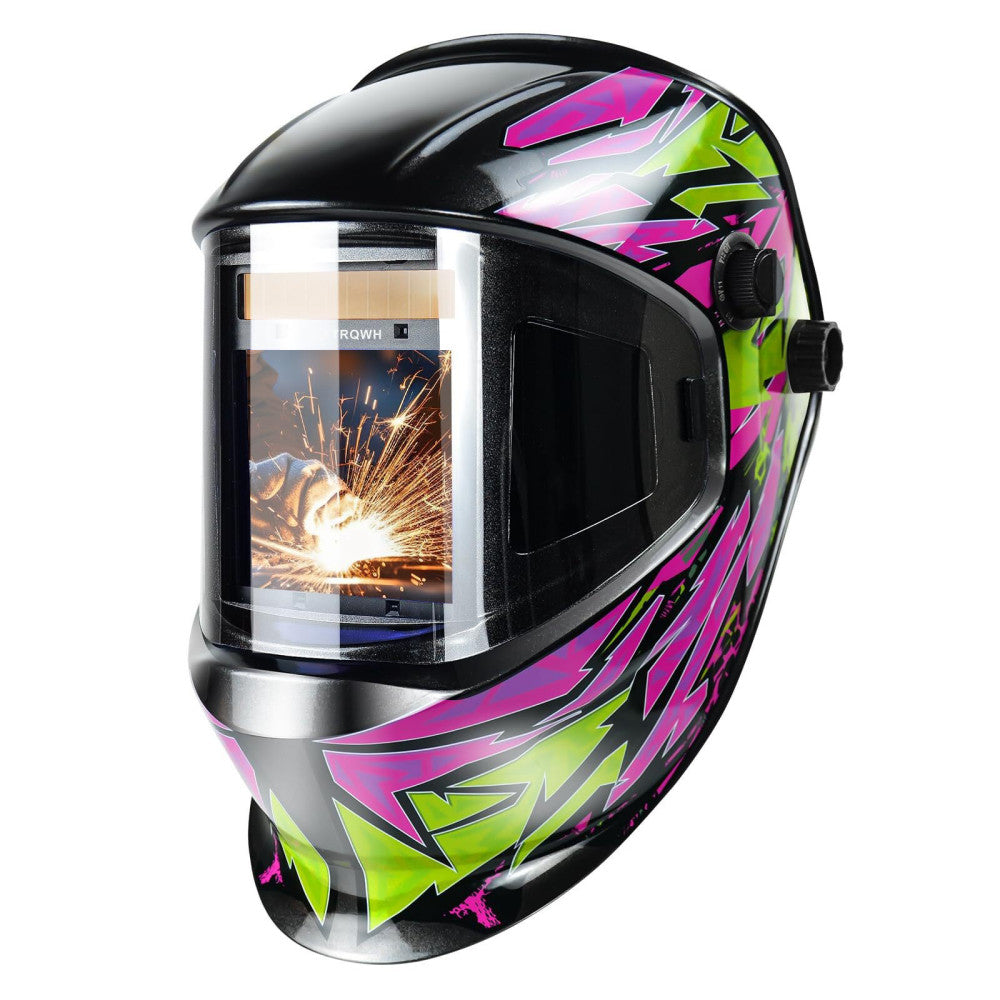 TRQWH Solar Welder Mask, True Color with Adjustable Shade Range 4/9-13