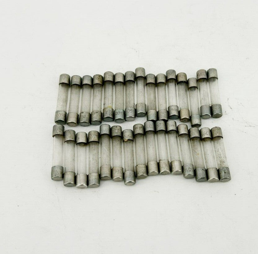 Lot of 30 New Buss AGC1-1/2 Fuses, 1.5A 250V, 1/4" x 1-1/4"