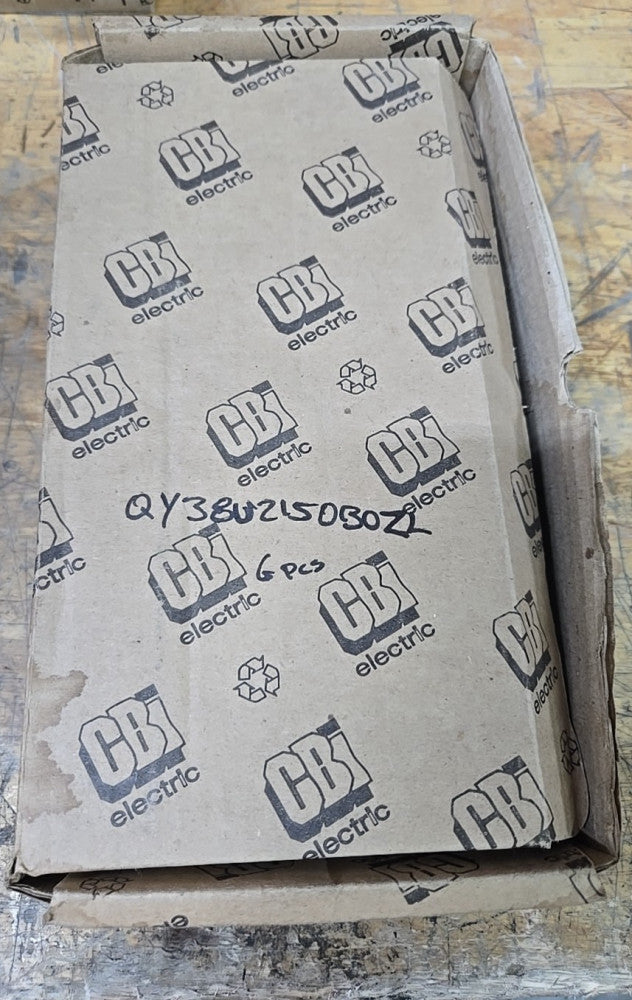 1) CBI Box of 6 QY38U2150B0ZL 3 POLE 150 AMP Circuit Breaker