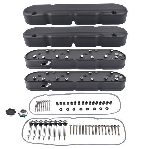 Aluminum Valve Covers with Coil Mounts Fit for Chevy LS LS1 LS2 LS3 LS6 LS7 8082