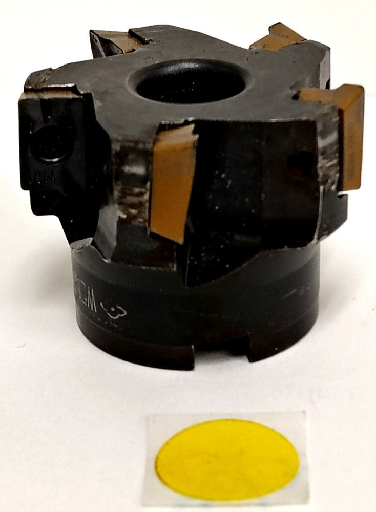SANDVIK 5 BLADE 2" DIAM INDEXABLE FACEMILL CUTTER W/830-R08 INSERTS WEM520EY