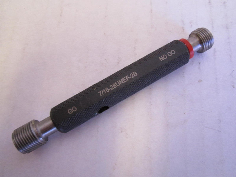 Spi (26132828) 7/16-28 Size 2 Steel Double End Thread Go/No Go Gage 