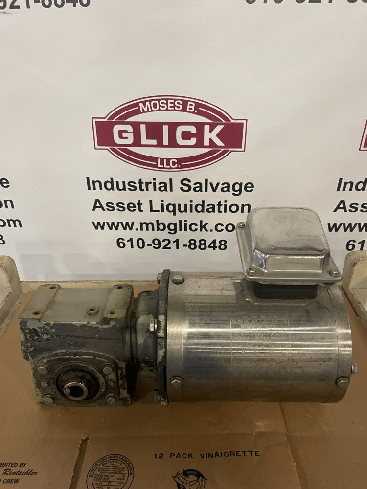 Dodge 15QZ25H56 Gear Drive 25:1 with LEESON 3.5HP Washguard Washdown Motor
