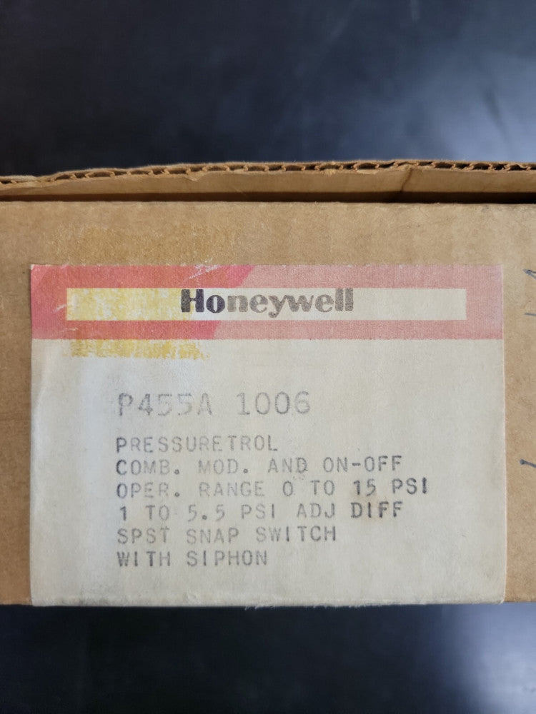 Honeywell P455A1006 Pressure Controller   NEW!