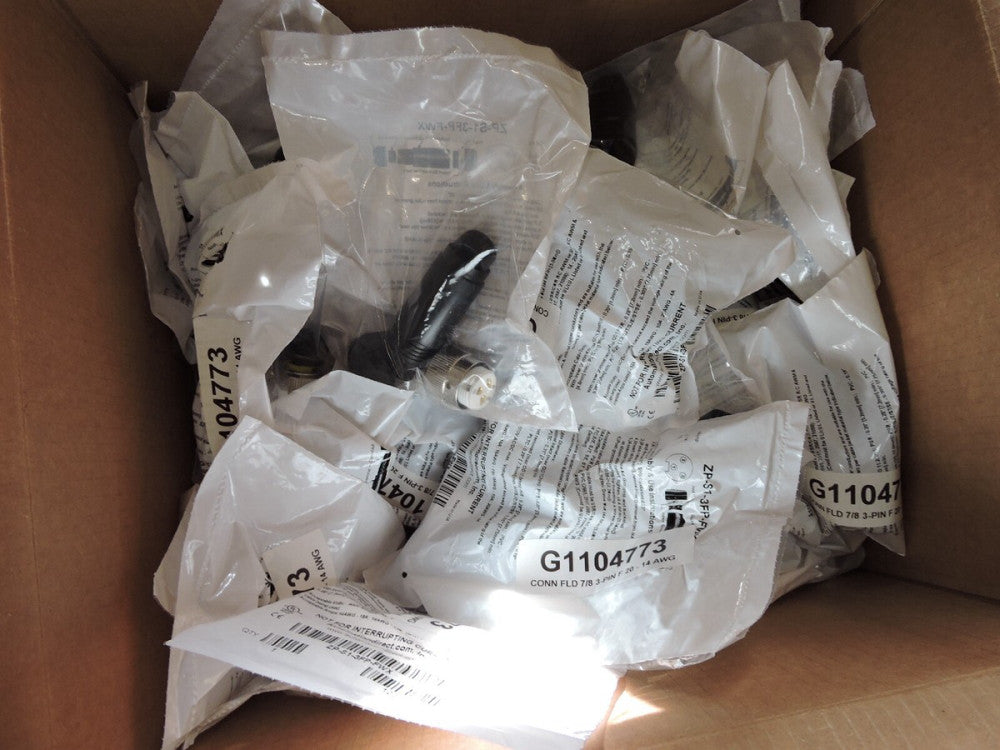 (x72) - ZP-S1-3FP-FWX 7/8in - 16 UN2 thread nut 3-pin ZIPport Wireable connector