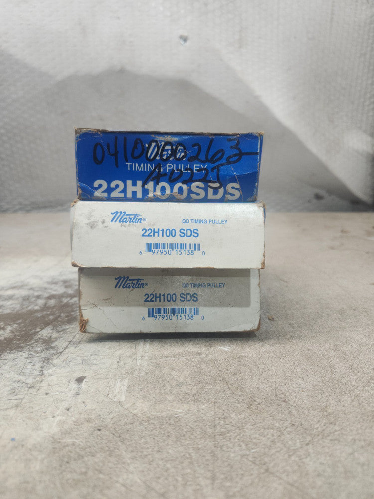 NEW IN BOX LOT OF 3 MARTIN TIMING PULLEY 22H100 SDS