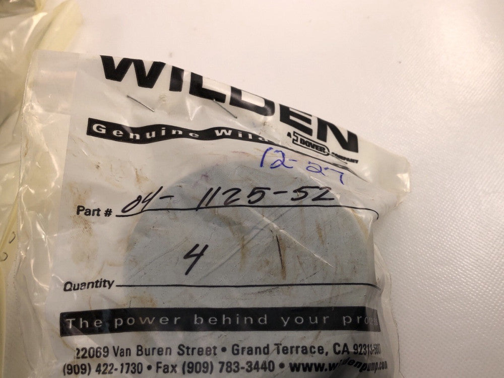 Wilden Pump  04 1125 52 Buna N  Valve Seats. For 1-1/2” Pumps. *NEW* OEM Parts.