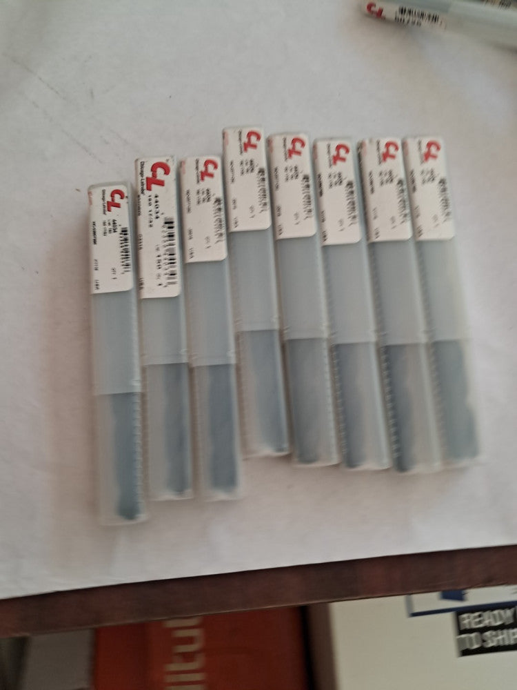 LOT of 8 New Chicago-Latrobe 17/32 Jobber Bit 44034 Straight Shank