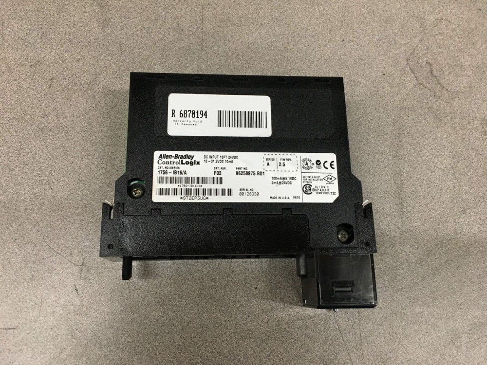 USED ALLEN-BRADLEY ControlLogix DC INPUT MODULE 1756-IB16 SERIES A