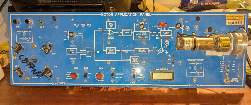 Amatrol 1205 Electric Motor Application Panel