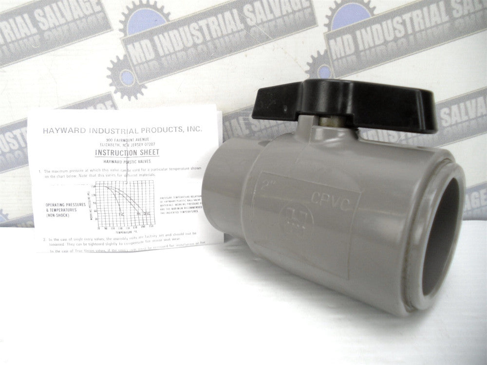HAYWARD - CPVC - 2" SOCKET WELD QIC Ball Valve 2" SKT EPDM "O" Ring Seals -(NEW)