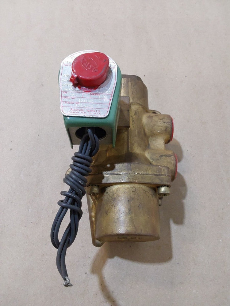 ASCO 8344A74  110/120V 10-125 PSI Solenoid Valve 1/2" Pipe 3/8" Orifice
