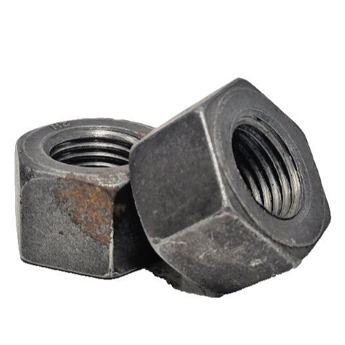 BLACK OXIDE HEX NUTS 1-1/8-8X1-1/8 (LOT OF 2)