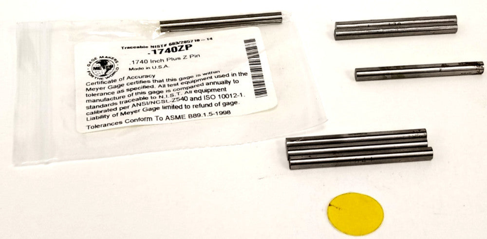 ASSORTED LOT MEYER GAGE PIN 2" OAL STEEL MATERIAL ***LOT OF 7***