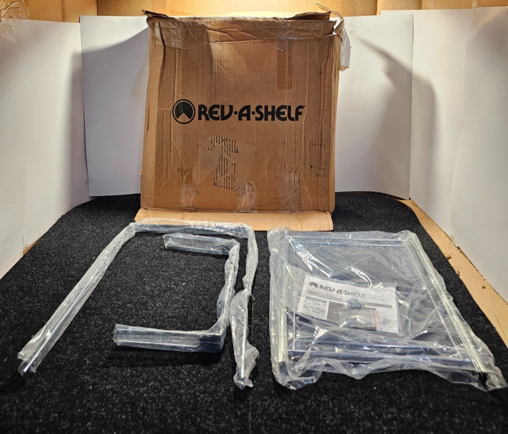Rev-A-Shelf RAS-FD-KIT Classic 15" W Two Tier Pull Out File Chrome Standard